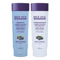 Kit shampoo cond raízes pontas equilibradas nick vick nutri - NICKVICK