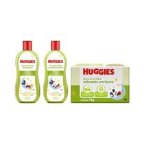 Kit Shampoo+Cond+Sabonete Barra Huggies Camomila-3 Itens Kit Shampoo+Cond+Sabonete Barra Huggies Camomila-3 Itens