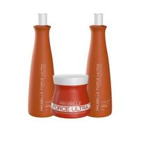 Kit Shampoo + Condicionador 1L + Mascara 250 g Force Ultra Probelle