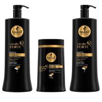 Kit Shampoo Condicionador 1L Máscara Haskell Cavalo Forte