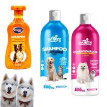 Kit Shampoo Condicionador Antipulga Pet Cachorro 1,5L Oferta