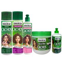 kit Shampoo, Condicionador, Ativador, Gelatina e Creme de pentear Muriel Umidiliz Alecrim E Babosa 3 kit Shampoo, Condicionador, Ativador, Gelatina e Creme de pentear Muriel Umidiliz Alecrim E Babosa 3