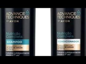 Kit shampoo+condicionador Avance techniques.. nutrição completa By Avon 700 ml.