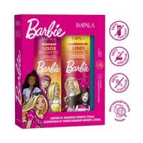 Kit Shampoo Condicionador Cabelo Liso Barbie Impala 250ml