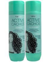 Kit Shampoo + Condicionador Cachos Active Profissional Colageno Tratamento Capilar 300ml