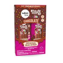 Kit Shampoo + Condicionador Cachos Kids Chocolate Salon Line Kit Shampoo + Condicionador Cachos Kids Chocolate Salon Line