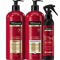 Kit Shampoo + Condicionador + Coat Spray Tresemmé Blindagem Antiumidade Kit Shampoo + Condicionador + Coat Spray Tresemmé Blindagem Antiumidade