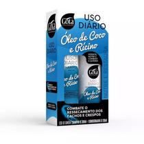 Kit Shampoo + Condicionador Coco e Rícino - Gota Dourada