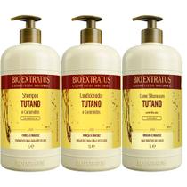 Kit Shampoo + Condicionador + Creme De Pentear Bio Extratus Tutano 1L