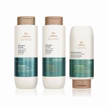 kit shampoo + condicionador + creme de pentear cabelos crespos Lumina Natura kit shampoo + condicionador + creme de pentear cabelos crespos Lumina Natura