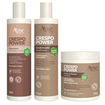 Kit Shampoo +Condicionador +Creme de pentear Crespo Power Apse - Apse Cosmetics