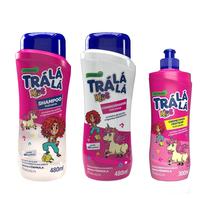 Kit Shampoo + Condicionador + Creme de Pentear Trá Lá Lá Hidrakids Phisalia