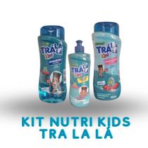 Kit shampoo + condicionador + creme de pentear tra lá lá nutri kids - phisalya