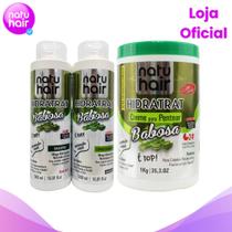 Kit Shampoo + Condicionador + Creme para Pentear Babosa