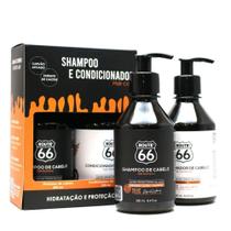 Kit Shampoo Condicionador De Cabelos Carvão Ativado Rota 66