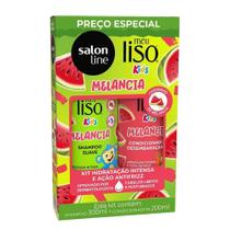 Kit Shampoo + Condicionador de Melancia Kids Meu Liso Salon Line