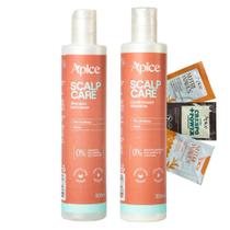 Kit Shampoo + Condicionador Detox Ápice Scalp Care Menta Refrescante Cabelos Oleosos Vegano 300ml