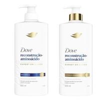 kit Shampoo + Condicionador Dove Reconstrução Aminoácidos Pump 600ML kit Shampoo + Condicionador Dove Reconstrução Aminoácidos Pump 600ML
