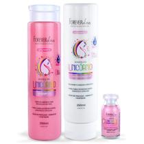 Kit Shampoo, Condicionador e Ampola Magia de Unicórnio Forever Liss