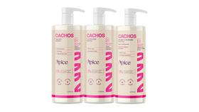 Kit Shampoo, Condicionador E Ativador Cachos 1l Profissional Apice