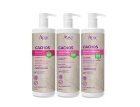 Kit Shampoo, Condicionador E Ativador Cachos 1l Profissional Apice
