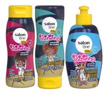 Kit Shampoo Condicionador e Ativador de Cachos Legal é Hidratar Kids TodeCachinho - Salon Line