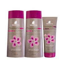 Kit shampoo, condicionador e creme para pentear Massageno Protect Barrominas Kit shampoo, condicionador e creme para pentear Massageno Protect Barrominas