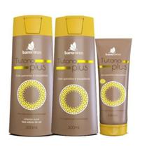 Kit shampoo, condicionador e creme para pentear Tutano Plus Barrominas