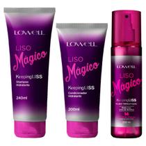 Kit Shampoo Condicionador E Fluído Lowell Keeping Liss