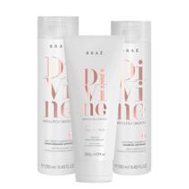 Kit Shampoo Condicionador e Leave-in 10 em 1 Braé Divine