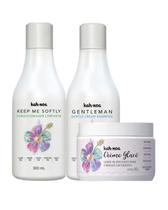 Kit Shampoo, Condicionador E Leave in Creme Glacê Kah noa Kit Shampoo, Condicionador E Leave in Creme Glacê Kah noa