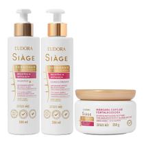 Kit Shampoo Condicionador e Máscara Antiqueda Feminino Dermo Hair Minoxi Eudora Siàge