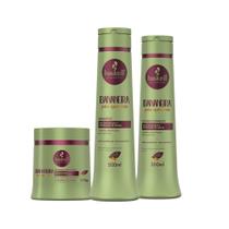 Kit Shampoo Condicionador e Máscara Bananeira Pós Química Cabelos Danificados Haskell 500ml Kit Shampoo Condicionador e Máscara Bananeira Pós Química Cabelos Danificados Haskell 500ml