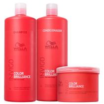Kit Shampoo, Condicionador e Máscara Brilliance - Wella Kit Shampoo, Condicionador e Máscara Brilliance - Wella