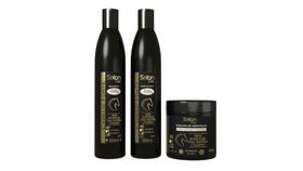 Kit Shampoo, Condicionador e Máscara Cabelo Forte Salon Day