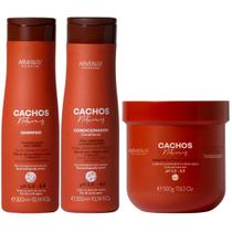 Kit Shampoo Condicionador E Mascara Cachos Naturais Arvensis Hidratação Definição Vegano 500g Kit Shampoo Condicionador E Mascara Cachos Naturais Arvensis Hidratação Definição Vegano 500g