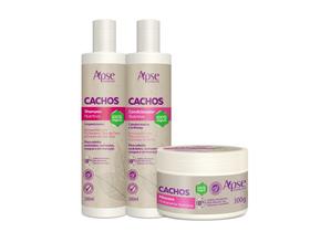 Kit Shampoo, Condicionador E Máscara Capilar Cachos - Apse