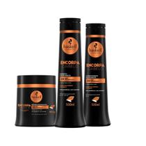 Kit Shampoo Condicionador e Máscara Engrossador Encorpa Cabelo Haskell 500ml Kit Shampoo Condicionador e Máscara Engrossador Encorpa Cabelo Haskell 500ml