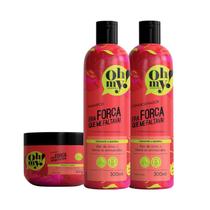 Kit Shampoo Condicionador e Máscara Era Força Que Me Faltava! Oh My! - 300ml