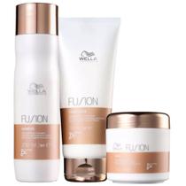 Kit Shampoo, Condicionador E Máscara Fusion Wella Professionals