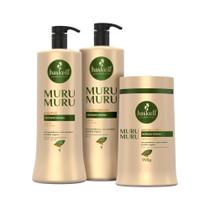 Kit Shampoo, Condicionador e Máscara Haskell Murumurú Hidrata E Nutre 900g