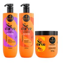 Kit Shampoo, Condicionador e Máscara Haskell Se Curve 3 Manteigas 500ml/g