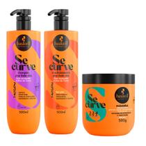 Kit Shampoo, Condicionador e Máscara Haskell Se Curve Hidronutrição 500ml