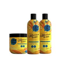 Kit Shampoo Condicionador e Máscara Liso até falar que chega! Oh My! - 500ml Kit Shampoo Condicionador e Máscara Liso até falar que chega! Oh My! - 500ml