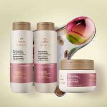 Kit Shampoo, Condicionador e Máscara Lumina para Restauração e Liso Prolongado (3 produtos)