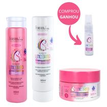 Kit Shampoo, Condicionador e Máscara Magia de Unicórnio Forever Liss