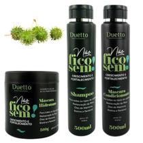 Kit Shampoo /Condicionador e Máscara NÃO FICO SEM Duetto- 500 ml