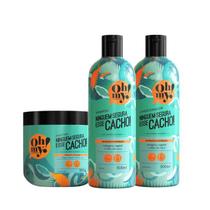 Kit Shampoo Condicionador e Máscara Ninguém Segura Esse Cacho! Oh My! - 500ml Kit Shampoo Condicionador e Máscara Ninguém Segura Esse Cacho! Oh My! - 500ml