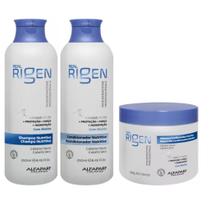 Kit Shampoo Condicionador E Mascara Real Rigen Nutritivo