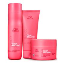 Kit Shampoo Condicionador e Máscara Wella Invigo Color Brilliance Kit Shampoo Condicionador e Máscara Wella Invigo Color Brilliance